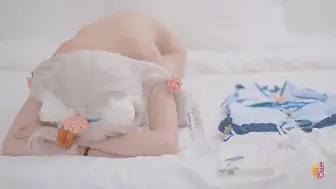 极品03年在职模特美少女【星奈酱 】肛塞尾巴Cos，喵娘乐园香子兰，后庭异物肉棒内射中出蜜穴